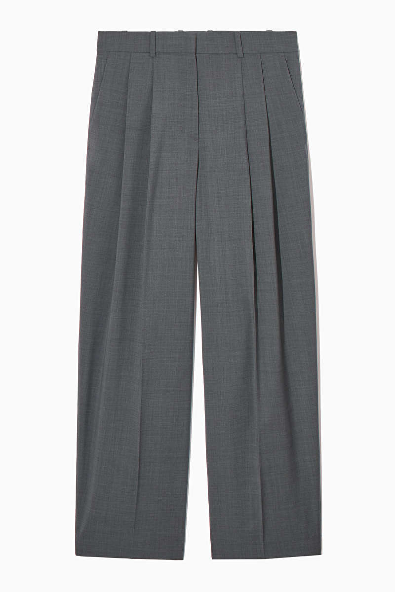 WIDE-LEG TAILORED WOOL TROUSERS | COS UK