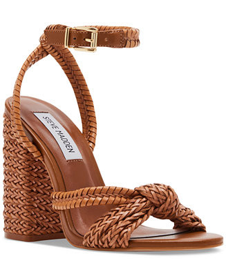 Steve Madden Women's Malou Knotted Woven Dress Sandals - Macy's | Macy's