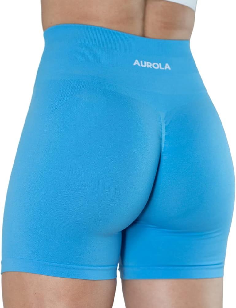 AUROLA Intensify Workout Shorts for Women Seamless Scrunch Short Gym Yoga Running Sport Active Ex... | Amazon (US)