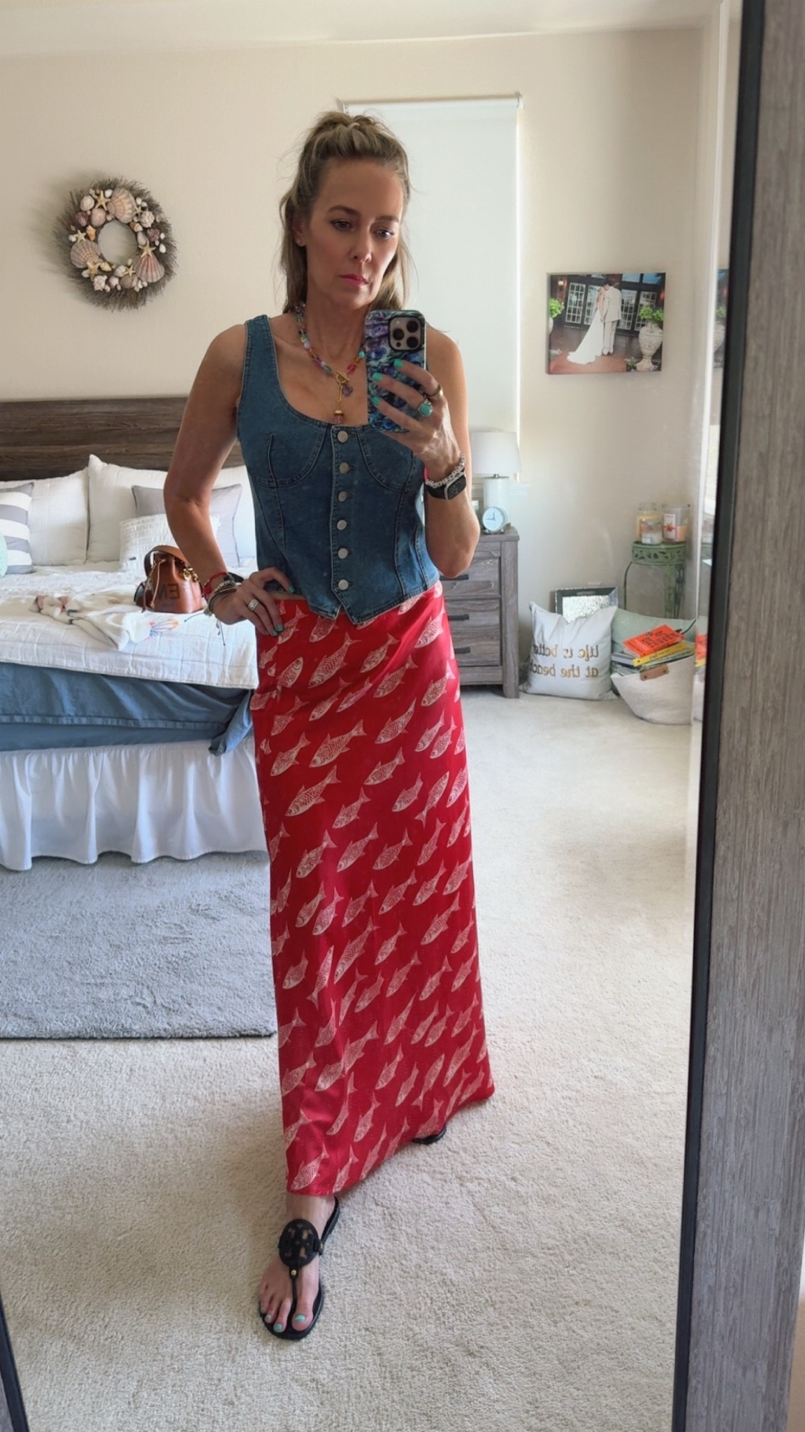 In a medium in both the top and skirt and they’re on sale today!!
Necklace is an oldie from Brinker & Eliza but I linked similar ones!

#LTKootd #LTKOver40 #LTKTall