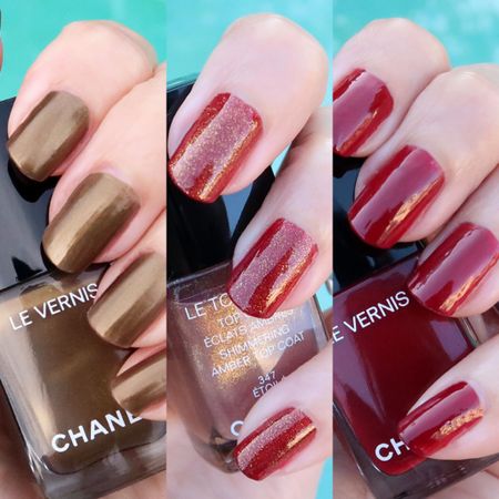 Chanel holiday 2022 nail polish collection ❤️🎄🎁 review hits the blog tomorrow ❤️🎄🎁

#LTKunder50 #LTKbeauty #LTKSeasonal