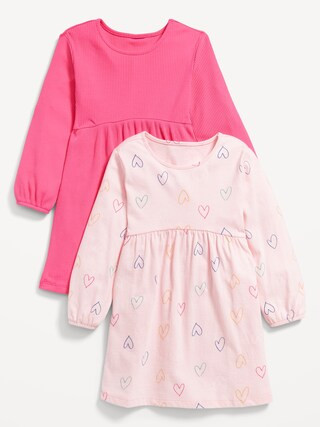 Long-Sleeve Dress 2-Pack for Toddler Girls | Old Navy (CA)