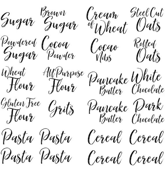 Pantry Labels | Kitchen Labels | Pantry | Kitchen | Organization | Canister Labels | Shelf Labels... | Etsy (US)