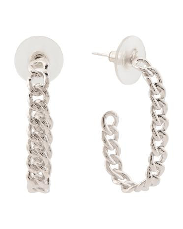 made in thailand silver grier hoop earrings | TJ Maxx