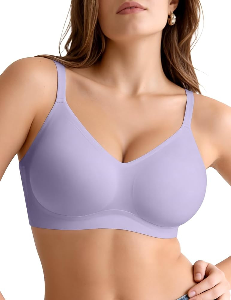 Vertvie Womens Seamless Jelly Bras No Underwire Comfort Push Up Bras Buttery Soft Wireless Bralet... | Amazon (US)