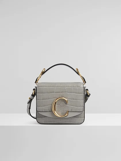 Mini Chloé C bag
        

        Chloé C mini bag in embossed croco effect on calfskin

     ... | Chloe UK