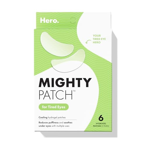 HERO COSMETICS Mighty Patch™ for Tired Eyes Patches - Soothing Hydrogel Patches - Awakens and Visibly De-puffs Undereyes with Multiple Applications (6 Count) | Amazon (US)