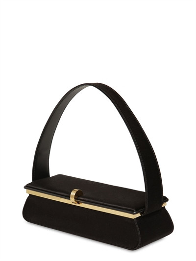 VICTORIA BECKHAMPOWDER BOX SILK SATIN TOP HANDLE BAG$ 1650.00Get 1650 LVR PointsStarting at $154/... | Luisaviaroma