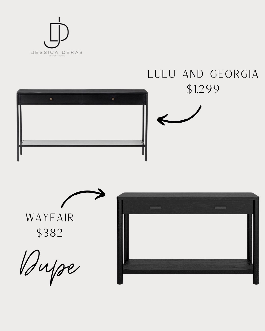 Lulu and Georgia console table dupe!

Interested in our interior design? (jessicaderasinteriordesign.com) to schedule a 30min free Discovery call! We’d love to design your home. 

#LTKStyleTip #LTKFamily #LTKHome