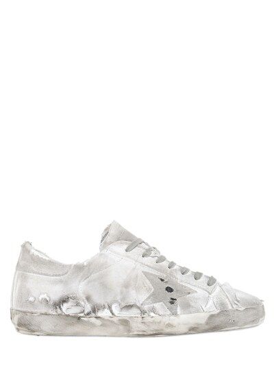 GOLDEN GOOSE DELUXE BRAND SUPER STAR JERSEY & LEATHER SNEAKERS | Luisa Via Roma SPA (UK)
