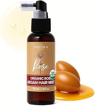 Organic Rosemary Argan Hair Mist \u2013 USDA Organic Leave-In Spray | Hydrating Mist for Dry, Dam... | Amazon (US)