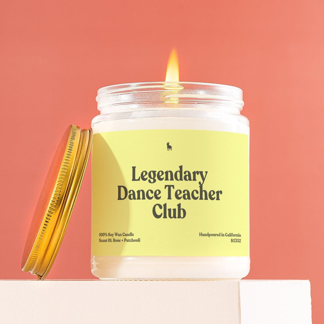 Dance Teacher Gift Dance Instructor Candle Ballet Jazz Hip Hop Teacher Studio Instructor Dancing ... | Etsy (US)