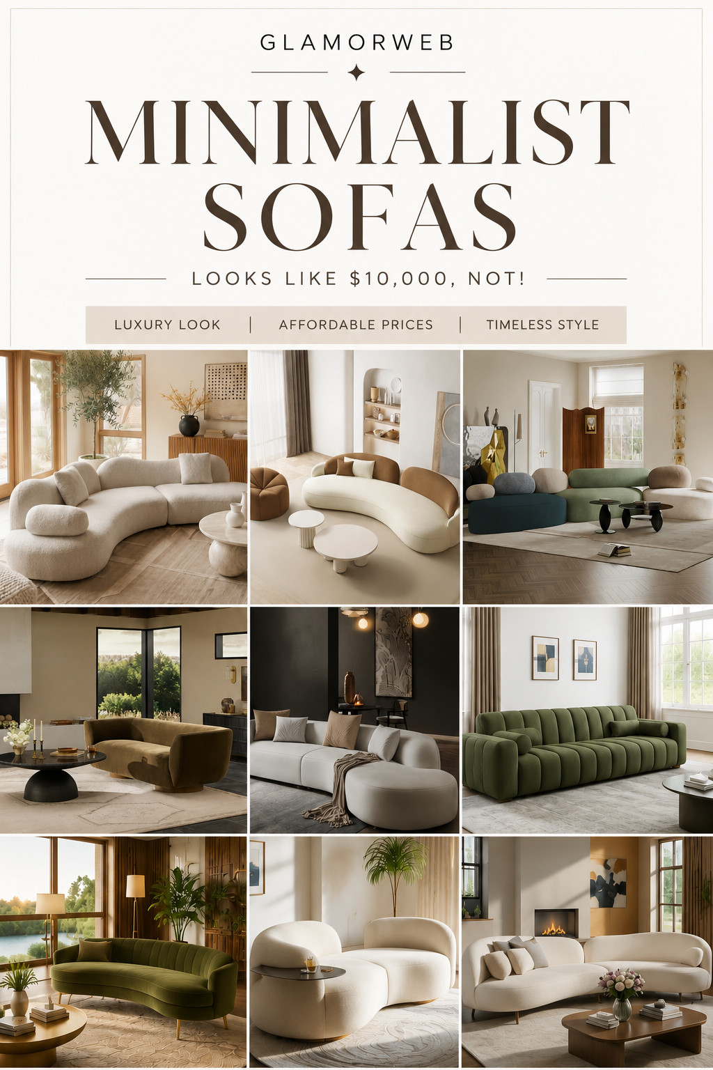 Minimalist sofas that look like $$$$ luxury… but they’re actually affordable 🤍✨

I’m literally obsessed with these Wayfair finds — clean lines, soft neutrals, cloud-like comfort, and that designer look without the $10,000 price tag 😭 These are the kind of pieces that instantly elevate your living room and give that calm, expensive, Pinterest-worthy aesthetic. Perfect if you love modern, organic, minimal vibes that feel cozy but still super chic.

If you’ve been wanting that high-end interior look on a budget… this is your sign 🛋️✨

#wayfairfinds #minimalistsofa #luxurylivingroom #affordableluxury #wayfairhome #ltkhome #ltkfinds #ltkstyle #ltkunder1000 #livingroominspo #modernlivingroom #neutralhome #beigeaesthetic #minimalisthome #homedecorfinds #budgetfriendlyhome #cozylivingroom #interiorinspo #designerlookforless #cloudsofa #sectionalsofa #sofaideas #modernhomeinspo #homestyling #affordablehome #homeinspo2026 #cozyhomevibes #cleanaesthetic #neutraldecor #wayfairsofa #livingroomgoals #homedecorideas #luxuryforless #interiorstyle #minimalistdecor #cozyneutralhome #softminimalism #aestheticlivingroom #homeupgrade #ltkviral 

 #LTKSeasonal #LTKHome #LTKSaleAlert