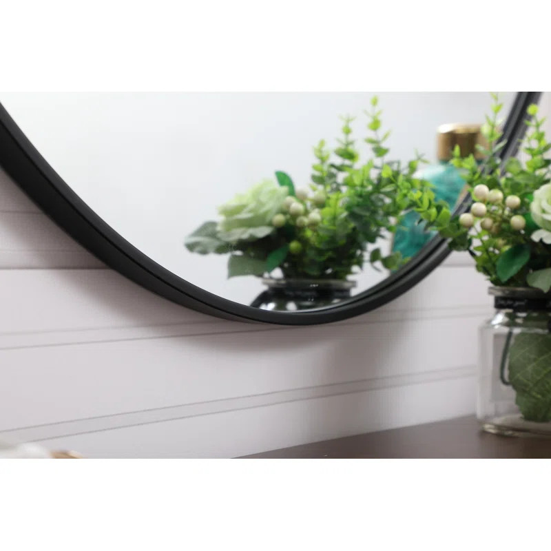 Cassie Round Metal Wall Mirror | Wayfair North America