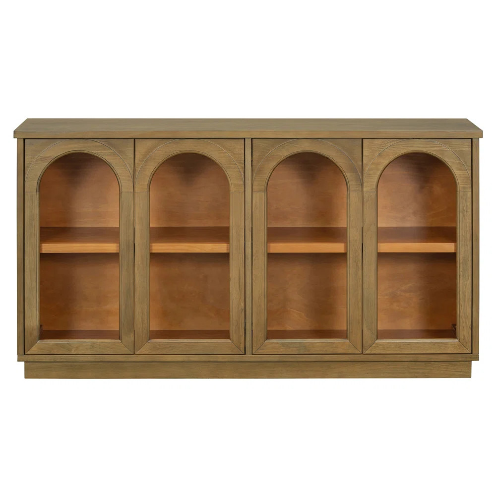 Lark Manor™ 4-Door Arched Cabinet with Adjustable Shelves | Wayfair | Wayfair North America