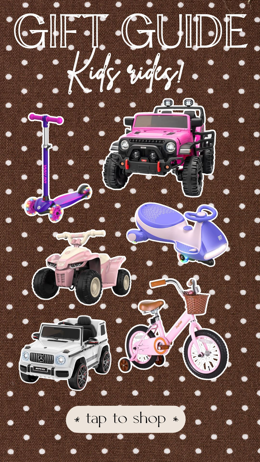 Gift guide for kids ride ons bikes and scooters 

 #LTKGiftGuide #LTKHoliday #LTKKids