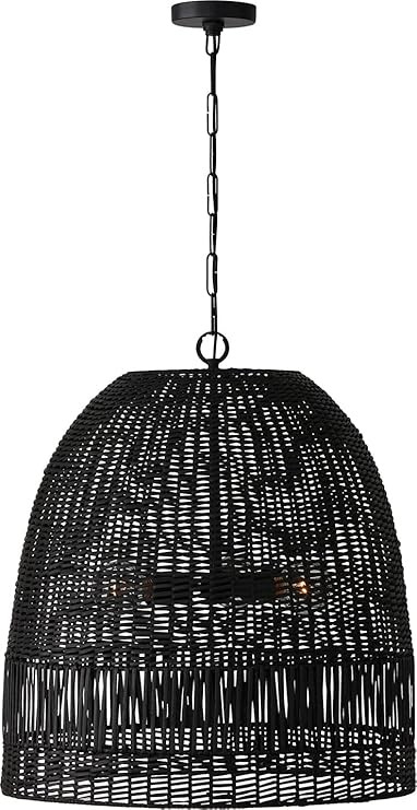Naomi - 3 Light Pendant in Coastal Style-26.75 Inches Tall and 24 Inches Wide-Matte Black Finish ... | Amazon (US)