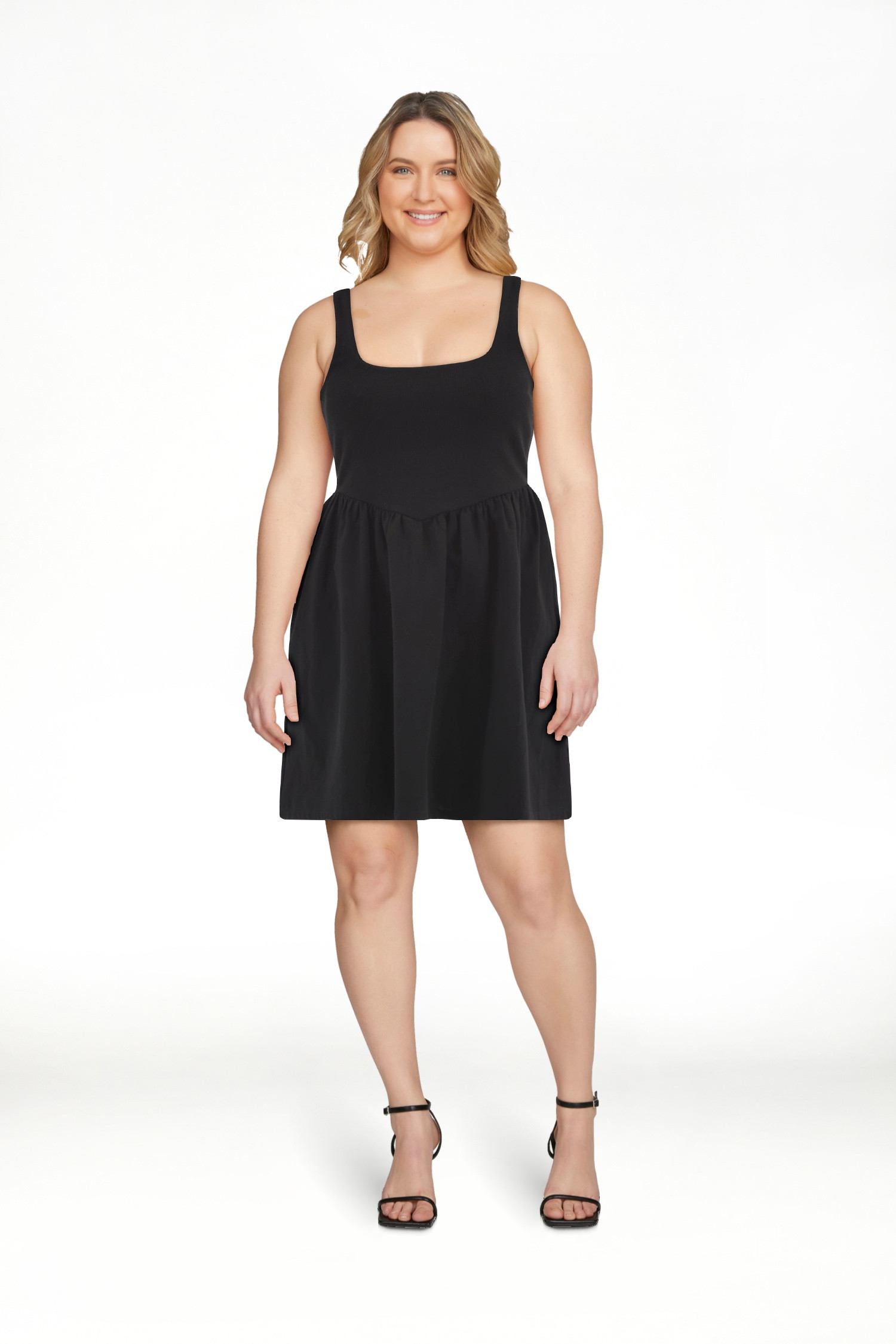 No Boundaries V Waist Mini Tank Dress, Women's | Walmart (US)