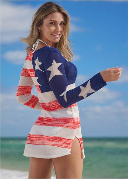 Graphic Knit Tunic Cover-Up | VENUS