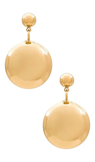 joolz by Martha Calvo X Revolve Mini Drop Earring in Metallic Gold. | Revolve Clothing (Global)
