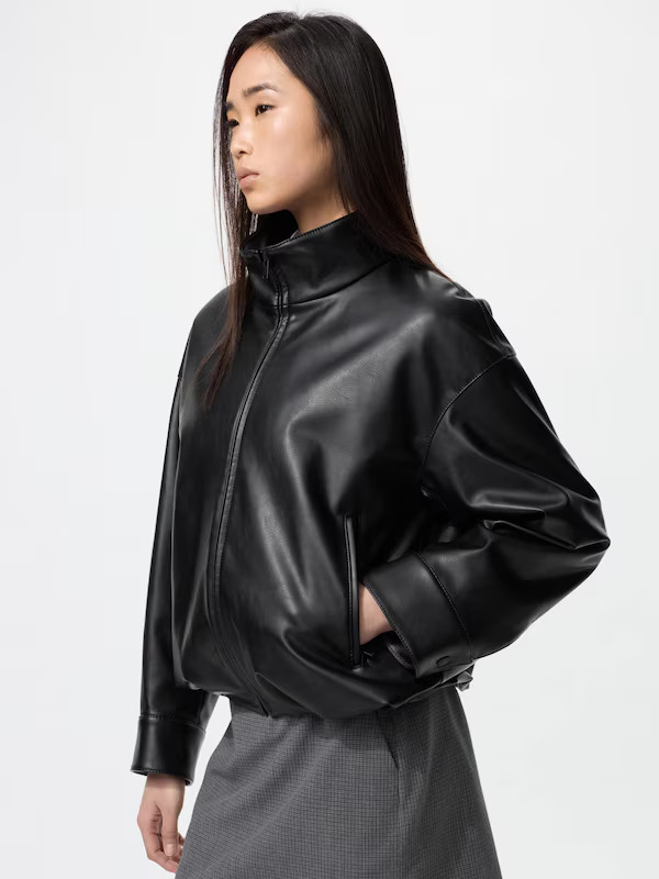 Coated Oversized Blouson | UNIQLO (UK)