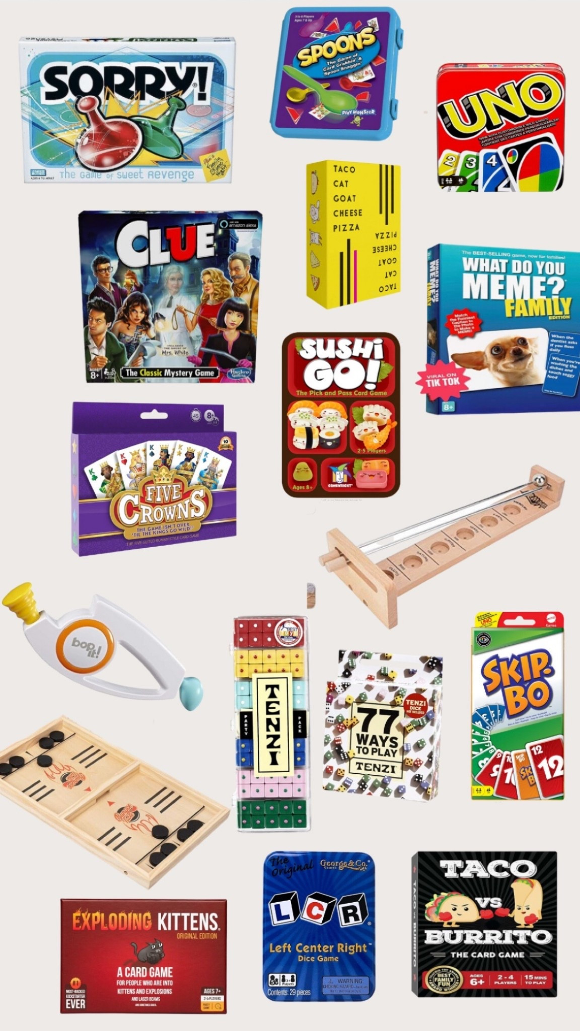 Some of our favorite family games that we play over and over again. Perfect for stocking stuffers, white elephant games or just a kids Christmas gift this season  

#LTKHoliday #LTKGiftGuide #LTKFamily