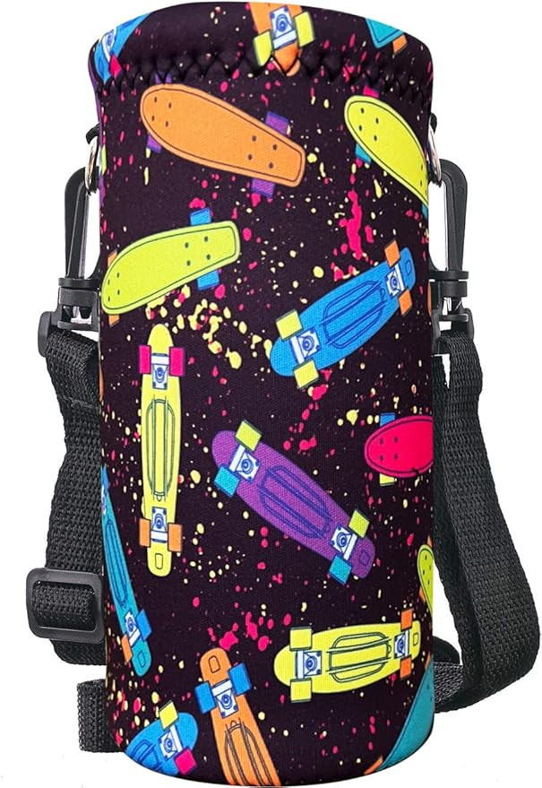 AORTDES Water Bottle Sling Case Bag Carrier Holder - 500ML 750ML 1000ML Neoprene Water Bottle Sle... | Amazon (US)