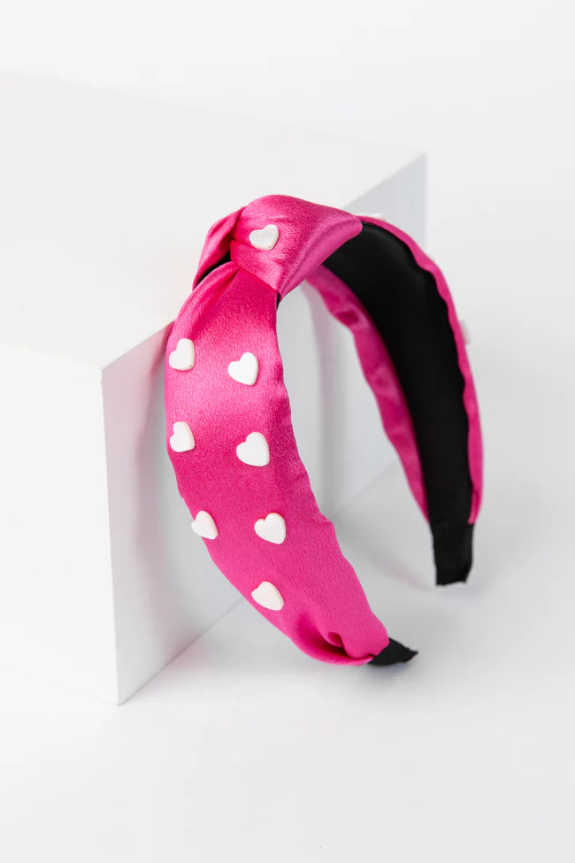 Pink Heart Headband | Pink Lily