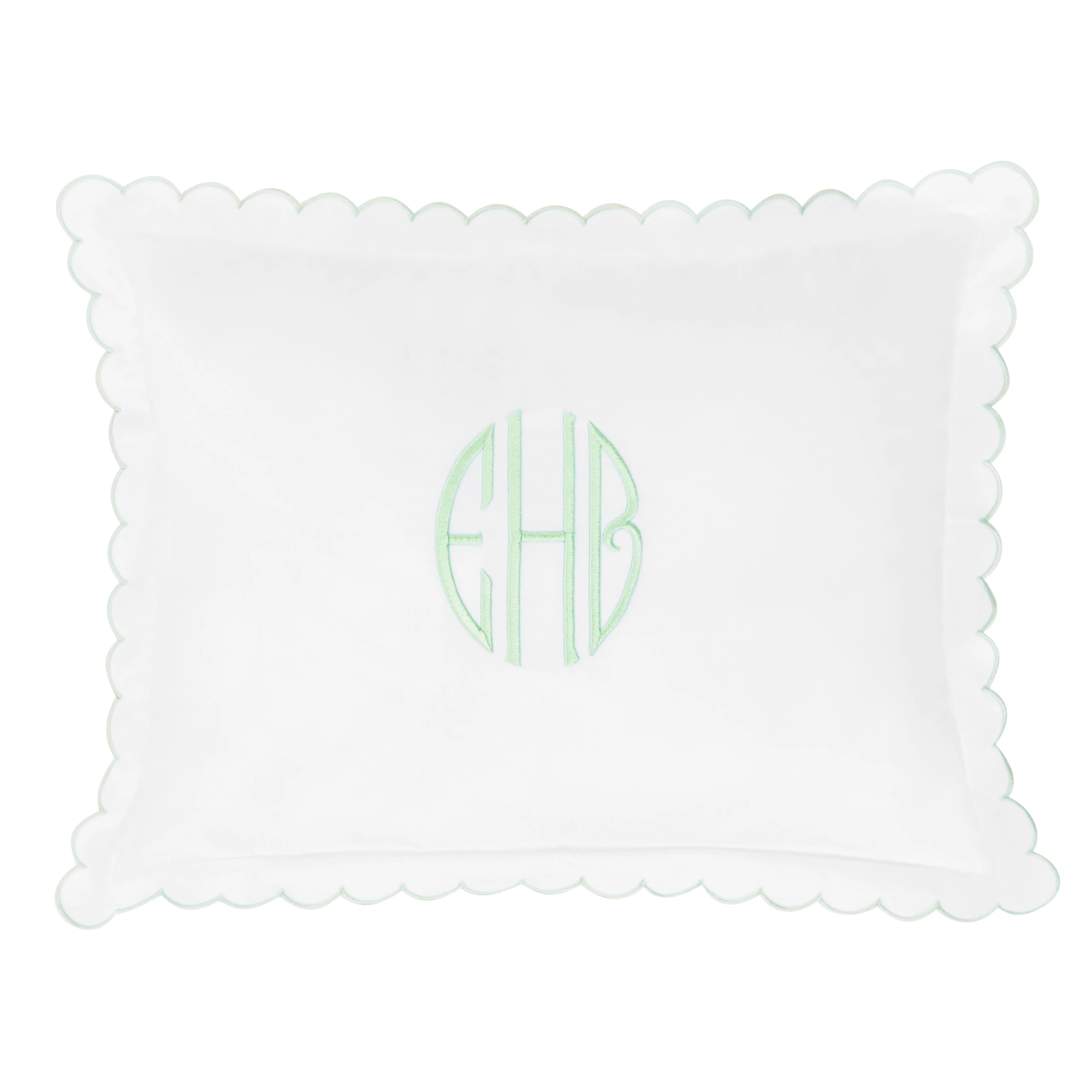 Scallop Baby Pillowcase - Meadow | Little English