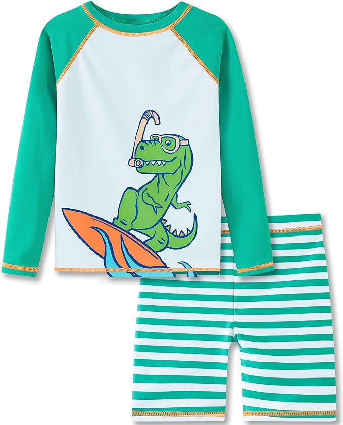 UMELOK Boys' Rash Guard Swim Set | Amazon (US)