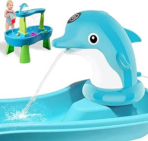 New Water Table Pump, Dolphins Cordless Rechargeable Pump for Water Tables, 3 Hours of Non-Stop W... | Amazon (US)