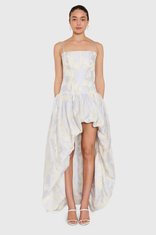 Amanda Uprichard Ophelia Maxi in Blue Combo - Size L | Amanda Uprichard
