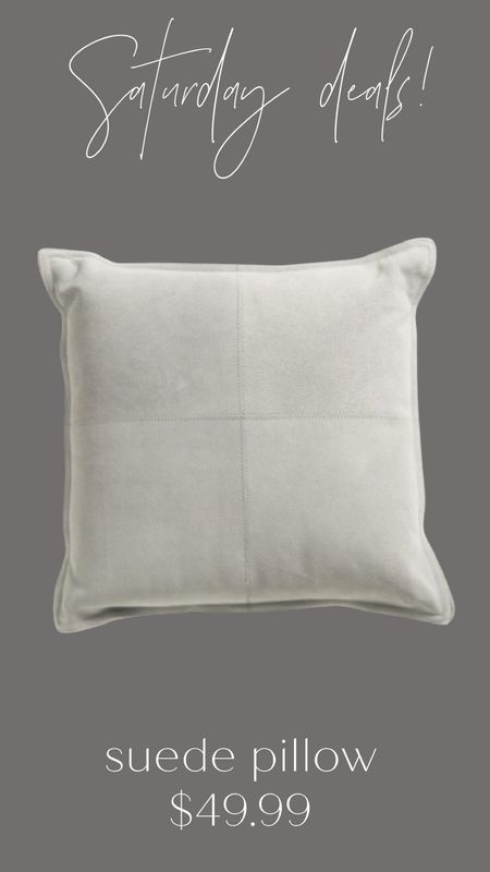 This suede pillow has a luxe designer look for less! 

#LTKfindsunder50 #LTKhome #LTKsalealert