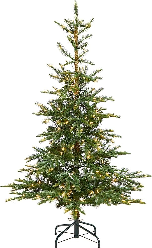 5ft. Layered Washington Spruce Artificial Christmas Tree with 200 Clear Lights and 385 Bendable B... | Amazon (US)