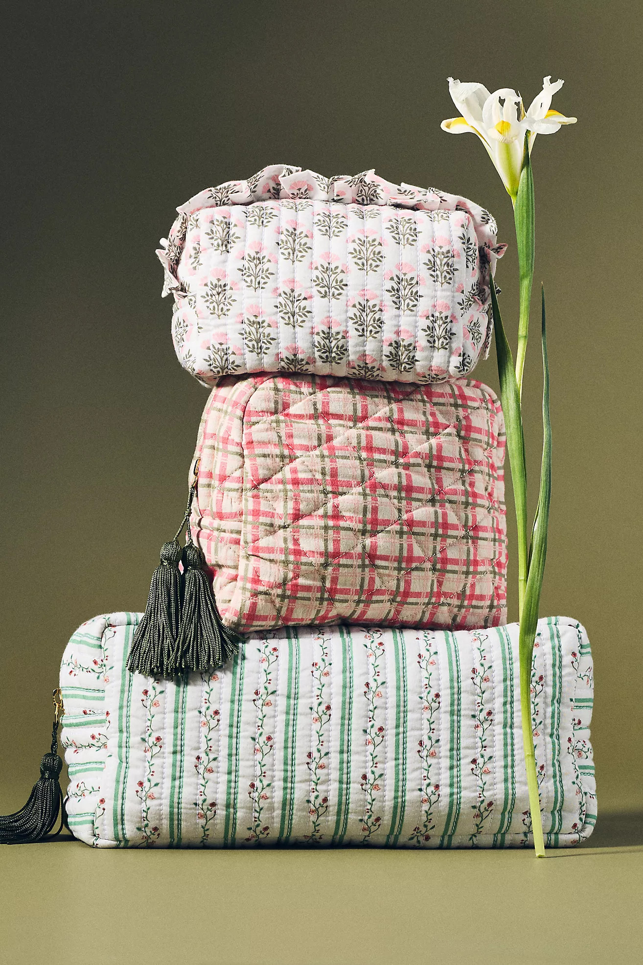 By Anthropologie Large Printed Cosmetic Bag | Anthropologie (US)