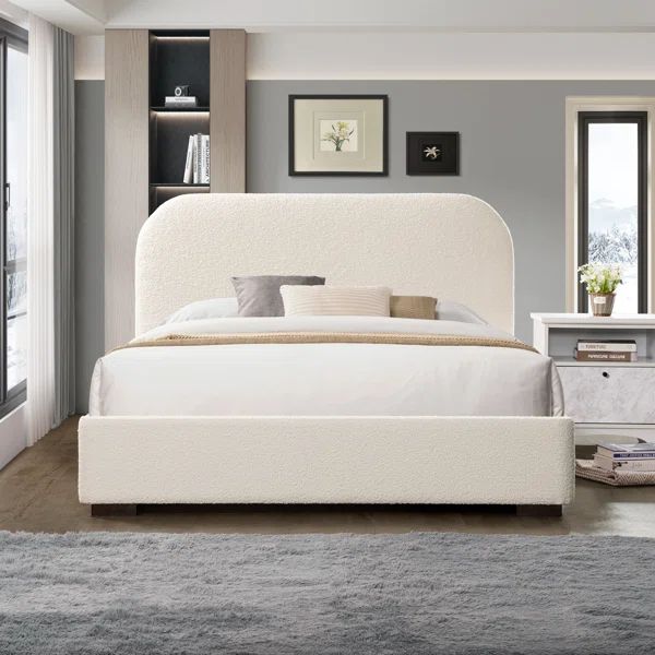 Reigen Boucle Platform Bed | Wayfair North America