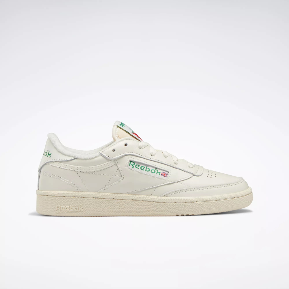 Club C 85 Vintage Shoes - Chalk / Alabaster / Glen Green | Reebok | Reebok (US)