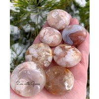 Flower Agate, Tumbled Chakra, Crystal Grid, Pagan Altar, Meditation, Reiki, Holistic, Rare, Zen | Etsy (US)