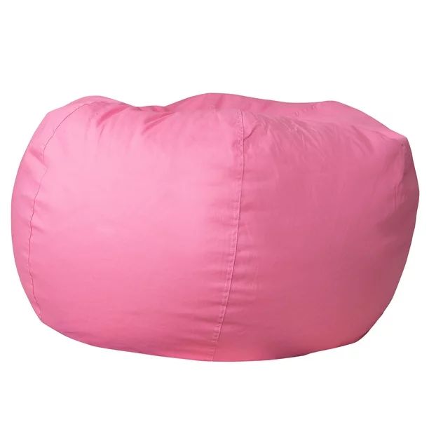 Flash Furniture Oversized Solid Light Pink Refillable Bean Bag Chair for All Ages - Walmart.com | Walmart (US)