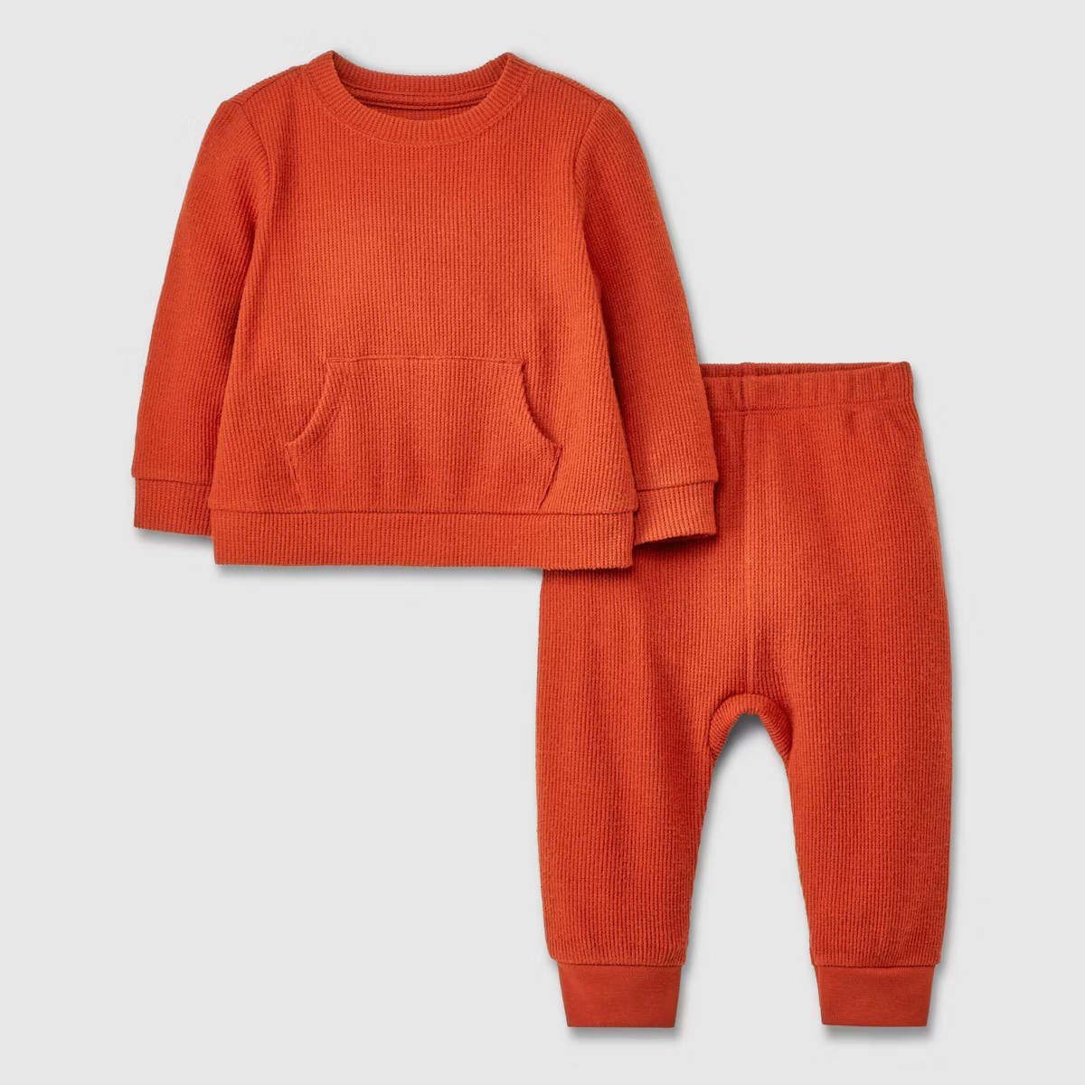 Baby Thermal Ribbed Top & Bottom Set - Cat & Jack™ | Target