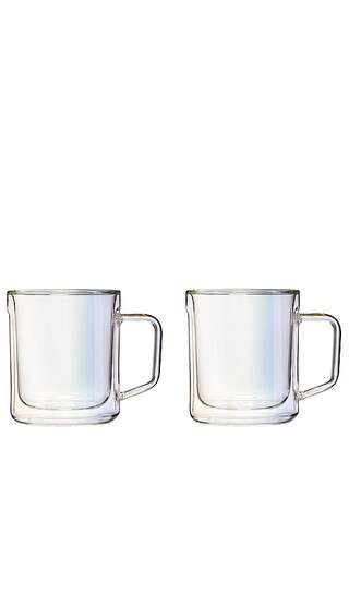 Glass Mug 12oz Double Pack in Prism | Revolve Clothing (Global)