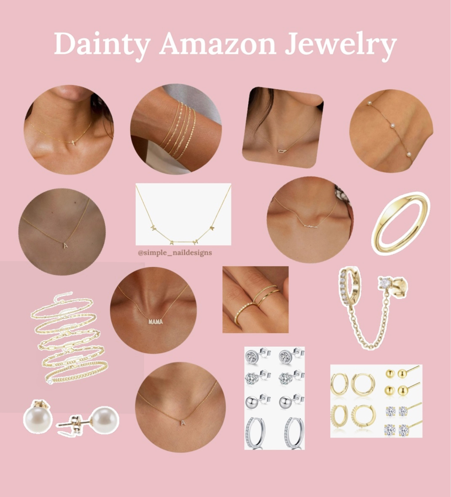 Dainty Amazon Jewelry | Amazon finds 

*Heart this post and be notified of price drops | then shop from your Favorites*

#jewelry #daintyjewelry #womendaintyjewelry #womenjewelry #giftideas #womengifts #womengiftideas #festivestyle #christmasstyle #holidaystyle #womenstyle #amazonfinds #affordablejewelry
#affordablestyle 

#LTKstyletip #LTKGiftGuide #LTKbeauty