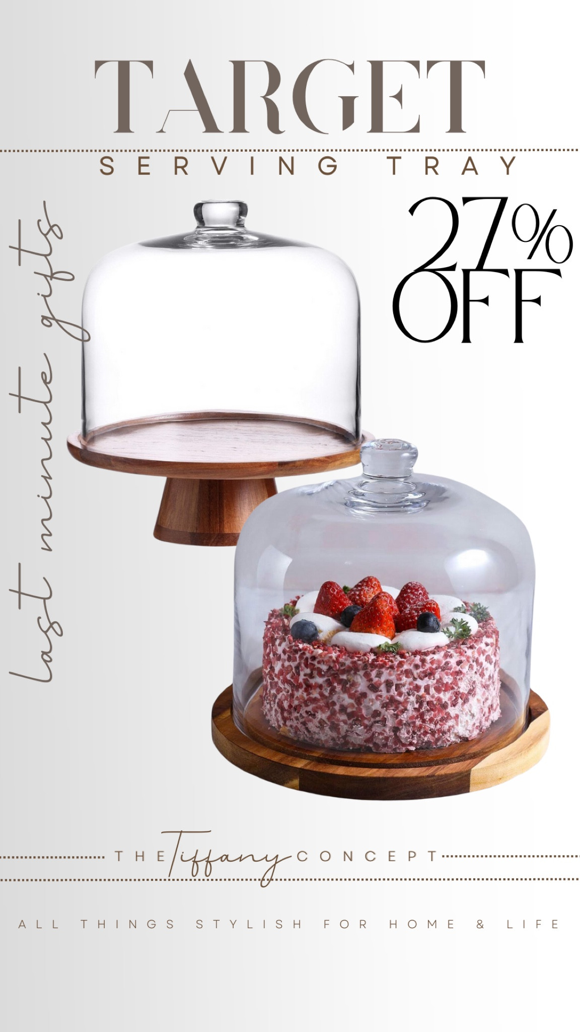 I love that this serving cloche can either have a stand or lay flat on the table. It a versatile for any vibe you want to give off. ORDER FOR PICKUP TODAY! [this would also be a great host gift]

#LTKSaleAlert #LTKGiftGuide #LTKHome