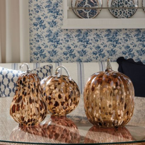 Tortoise Glass Pumpkins | Ballard Designs, Inc.