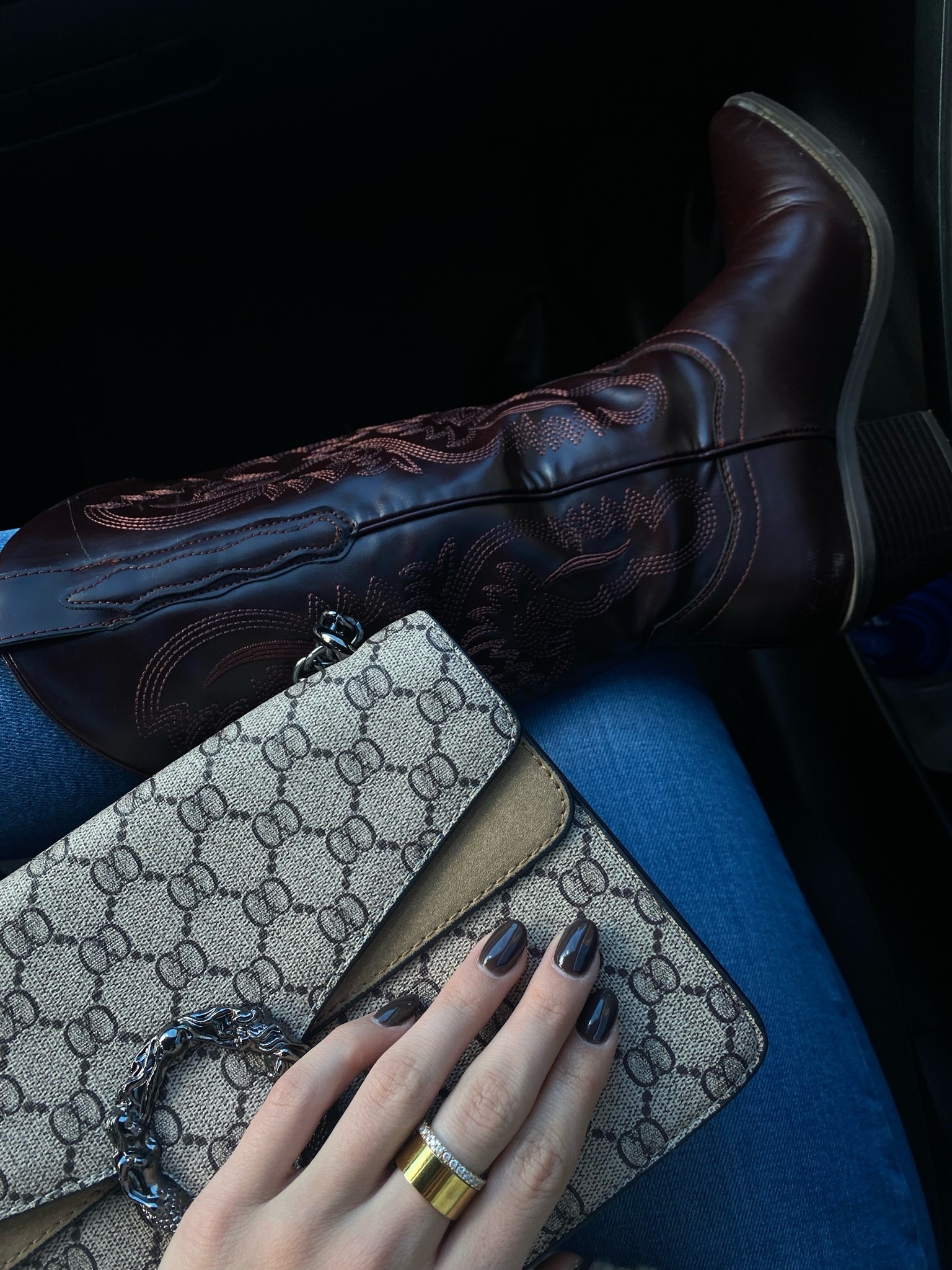 Cowboy boots, Macys shoes, Macys boots, Gucci dupe, Gucci Dionysus, knee high boots, amazon find

#LTKstyletip #LTKSeasonal #LTKitbag