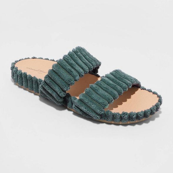 Women's Kyla Corduroy Two Band Sandals - Universal Thread™ | Target