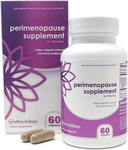 VH Nutrition Perimenopause Supplement for Women | Hot Flash, Mood, and Menstruation Cycle Support... | Amazon (US)