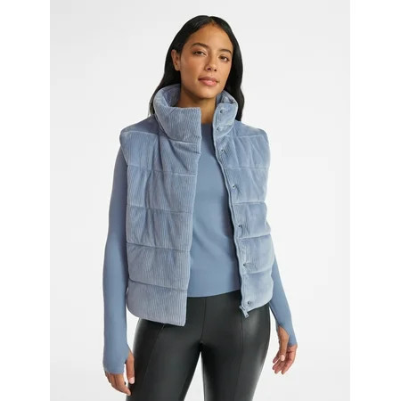 Avia Women s and Women s Plus Velour Ribbed Vest Sizes XS-4X | Walmart (US)
