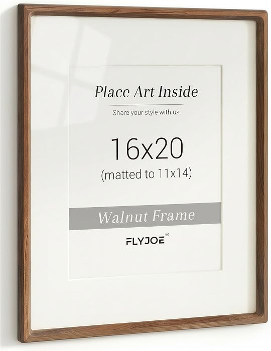 16 x 20 Picture Frame, USA-Sourced Natural Walnut Wood Photo Frame with Tempered Glass, Handcraft... | Amazon (US)