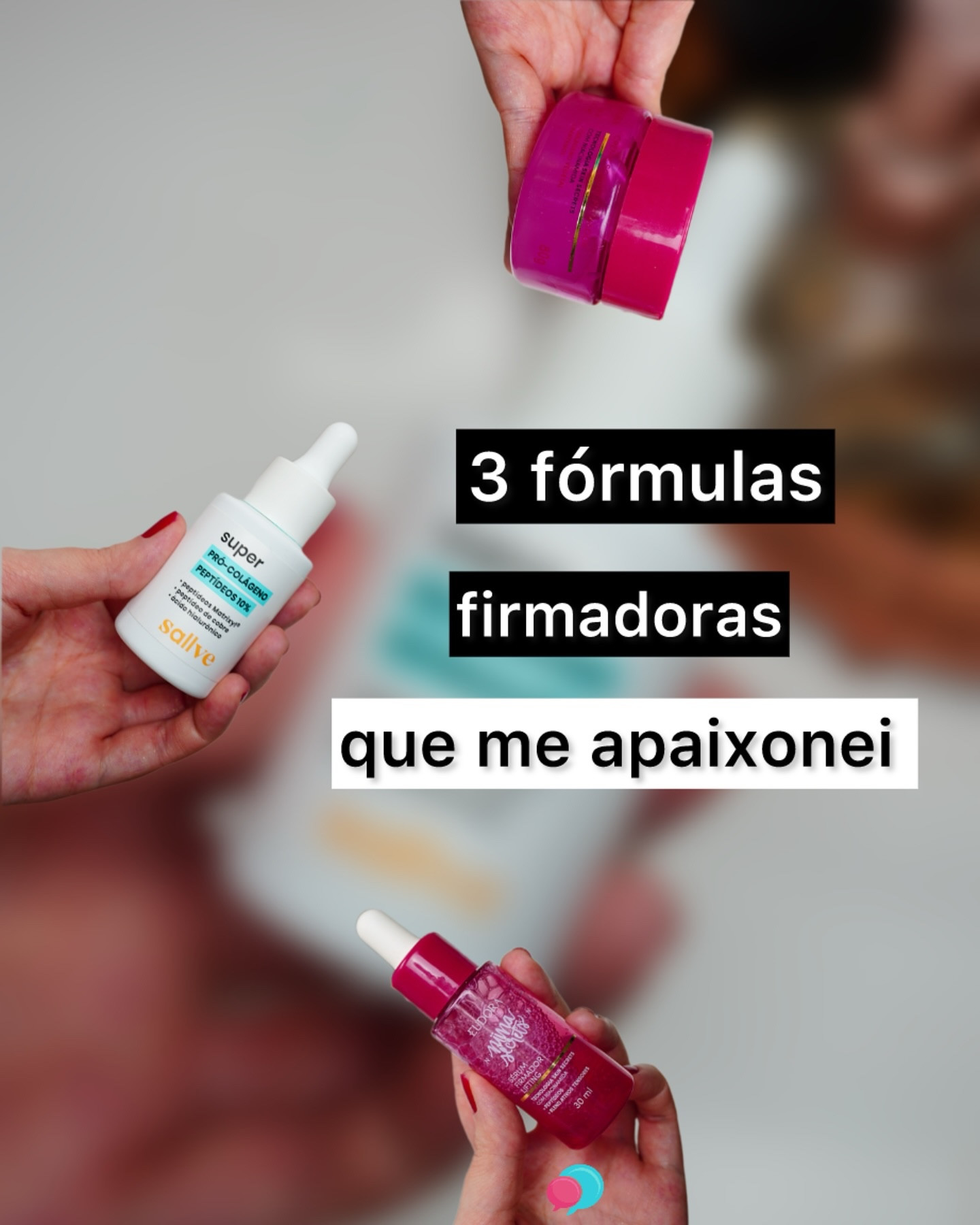3 Fórmulas Firmadoras que me apaixonei ✨
.
1- Creme Sorbet Linha Niina Skin, preço médio R$77,99 ( @linhaniinasecrets )
.
2- Sérum Firmador Lifting, Linha Niina Skin, preço médio R$114,90 ( @linhaniinasecrets ) 
.
3- Sérum Super Pró-Colágeno de Sallve, preço médio R$129,90 (@sallve )
.
Agora deixa aqui 👇 tua indicação de produto firmador facial para entrar nesta lista 💖